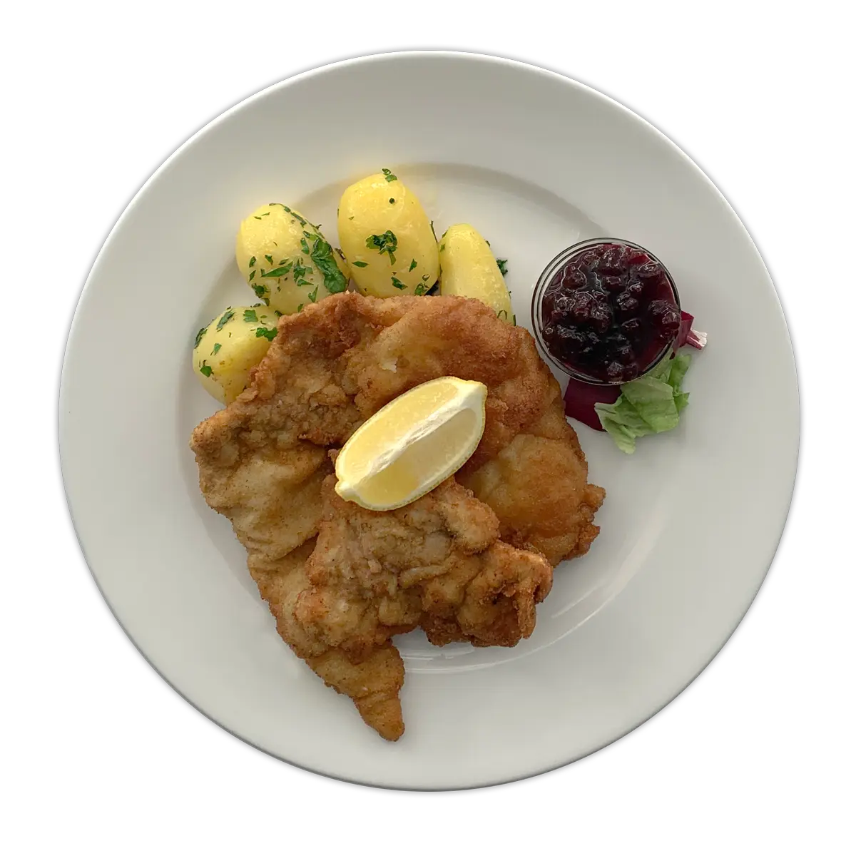 Ein Gaumenschmaus, der jeden Appetit stillt und für puren Genuss sorgt. Lass dich von unserem köstlichen Schnitzel verwöhnen und erlebe den unvergleichlichen Geschmack traditioneller Hausmannskost. Guten Appetit!